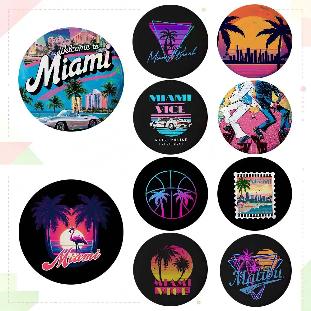 Miami Vice Movie Cool Round Badges Can Be Used To Decorate Clothes And Backpack Pins