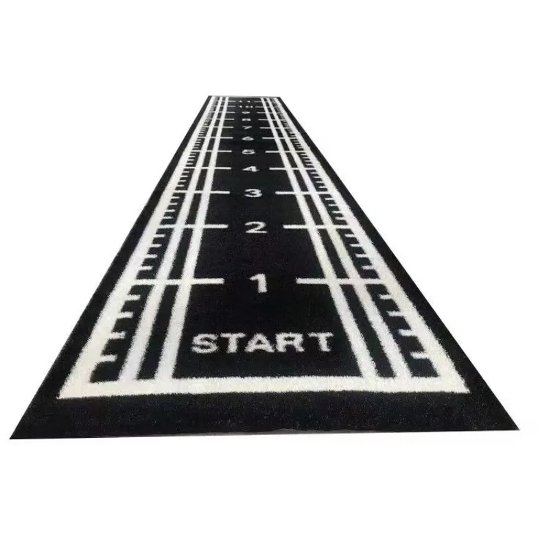 Chinese Gym Floor Black Synthetic Grass Sleigh Track Custom Indoor Outdoor Artificial Turf