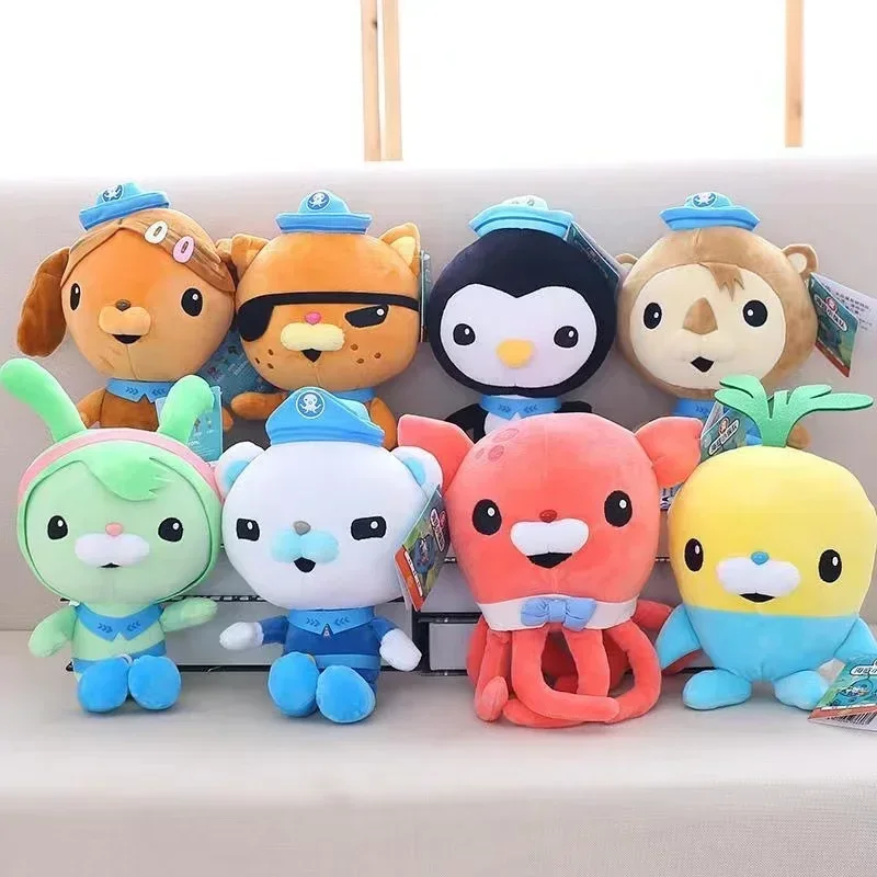 30 см Octonauts плюшевые игрушки, мягкие игрушки-животные, куклы, куклы Kwazii tslow pesdashi, Мультяшные плюшевые подушки, детские рождественские подарки