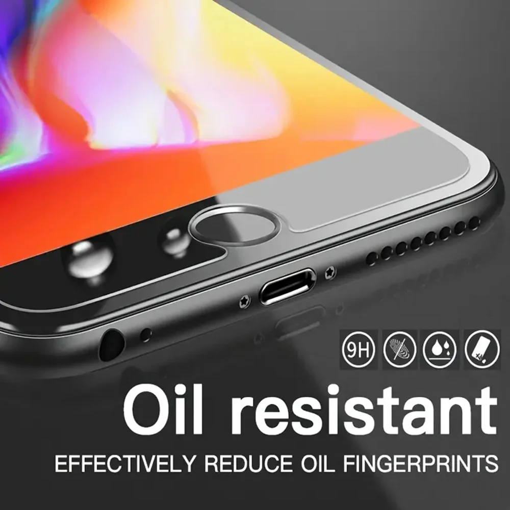 واقي شاشة من الزجاج المقسى لهاتف أيفون ، 7 ، 8 ، 6 ، 6S Plus ، SE ، من من من الزجاج المقوى ، 3 من من من من من من الزجاج المقسى