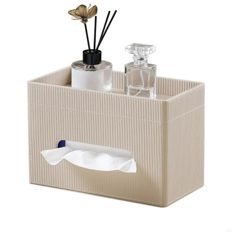 PU-Leder-Tissue-Box-Abdeckung, rechteckiger Papierhandtuchhalter für Wohnzimmer, Schlafzimmer, Badezimmer, Heimdekoration, B03E – Detail 5