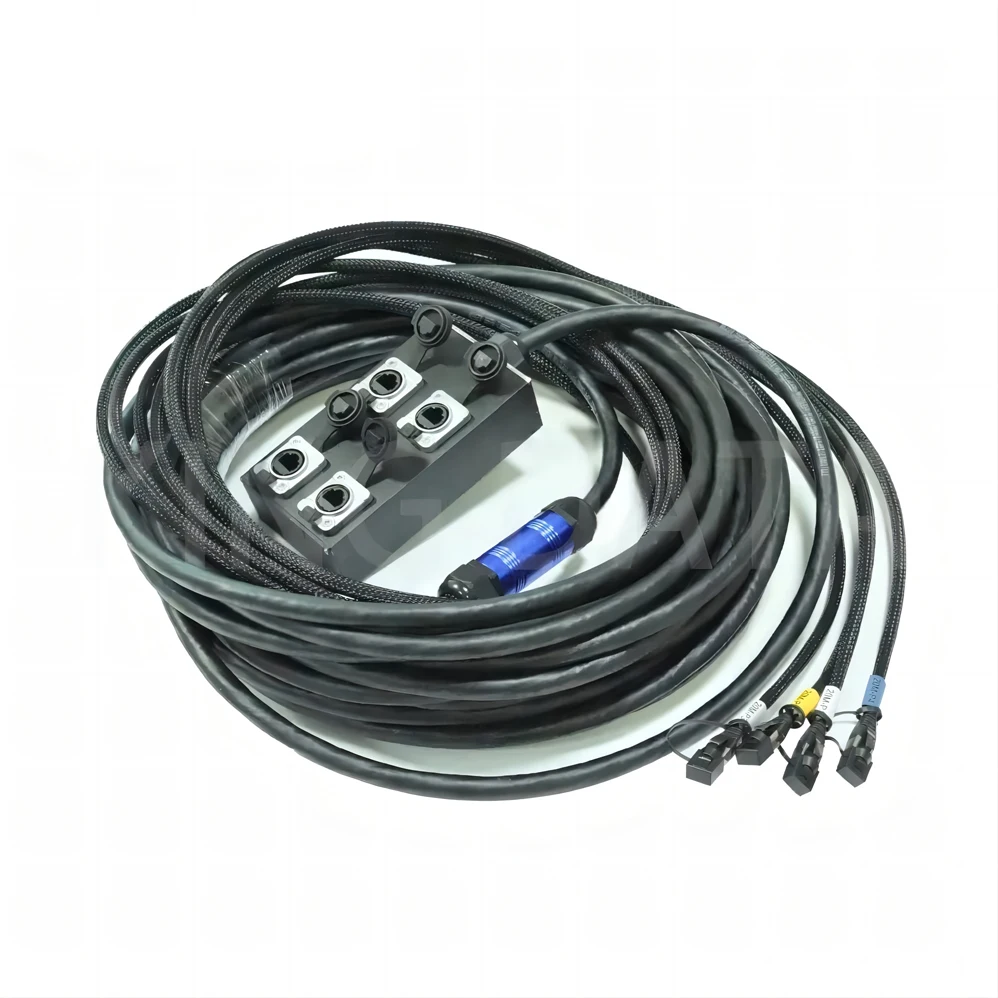 Audio xlr Cabl Ethernet Network RJ46 Snake Cable  24 Channel 60 Meters Combination Ethernet Digital Snake Cable