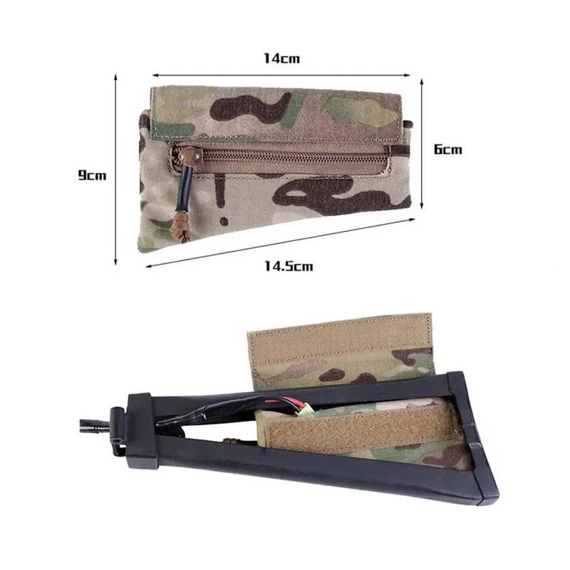 Outdoor Tactical AK Triangle Storage Bag Rear Support Battery Bag Triangle support storage bag Rear support battery pack