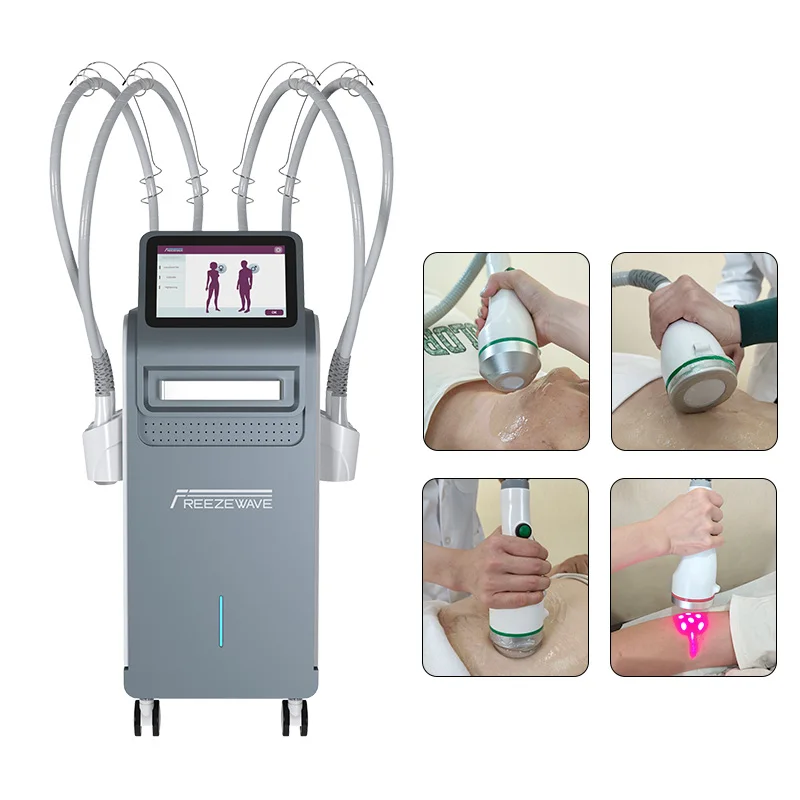 Multifunctional 4 in 1 Microwave Freezewave Fat Reduction 635nm Body Fat Reduction Body Slimming Skin Tightening Machine