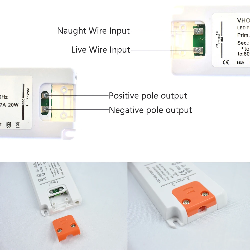 6 واط 12 واط 15 واط 20 واط 30 واط 50 واط 60 واط رقيقة جدا LED سائق 12 فولت 24 فولت تيار مستمر إمدادات الطاقة المنزل LED محول محول لشريط LED ضوء مصباح #2