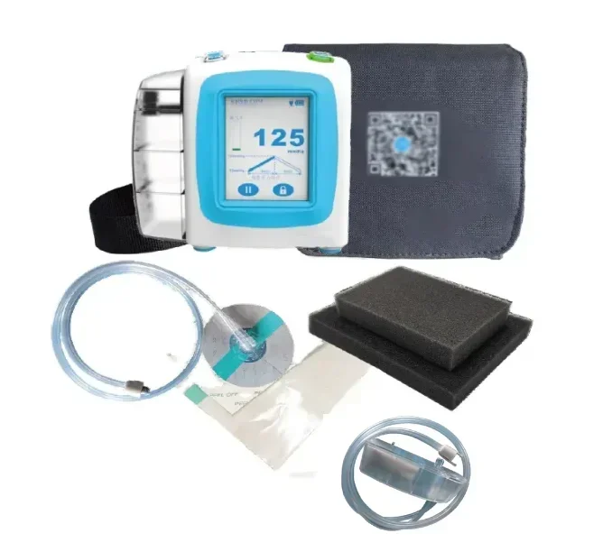10 Sets Negative Pressure Wound Therapy NPWT VAC Kit with Black Foam Dressing Drainage Tube for Chronic Wound Healing Treatment