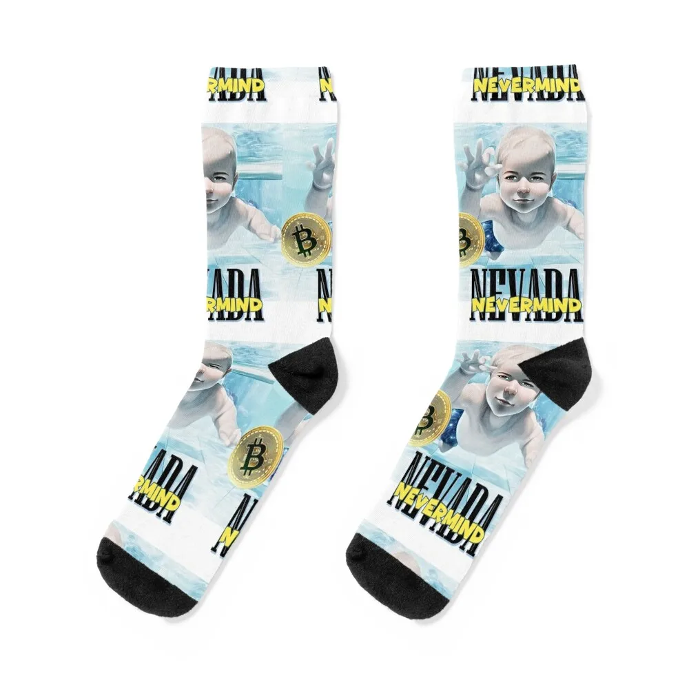 

NEVADA NIRVANA NEVERMIND Socks valentine gift ideas luxury cartoon Man Socks Women's