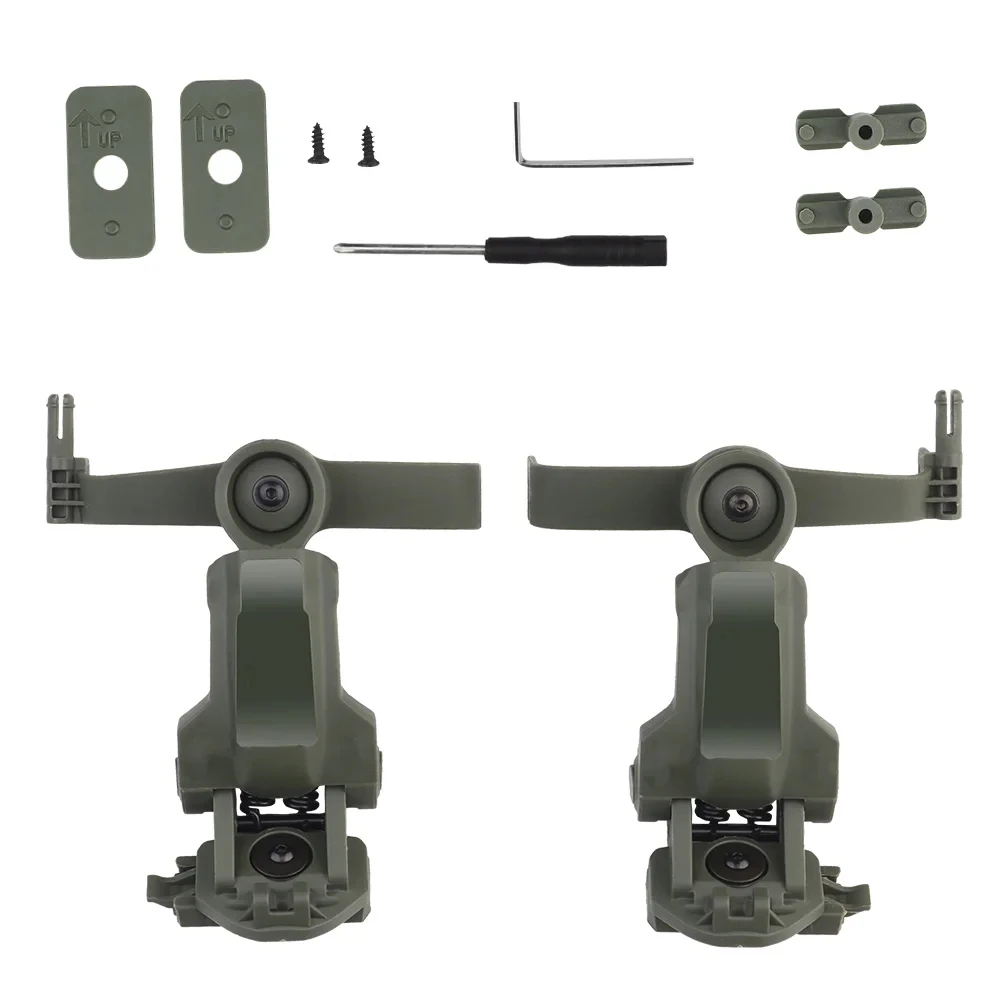 Tactical Helmet OPS CORE ARC/Wendy M-LOK Rail Adapter Helmet Mount is Suitable for Tactical COMTAC III Shooting Headset