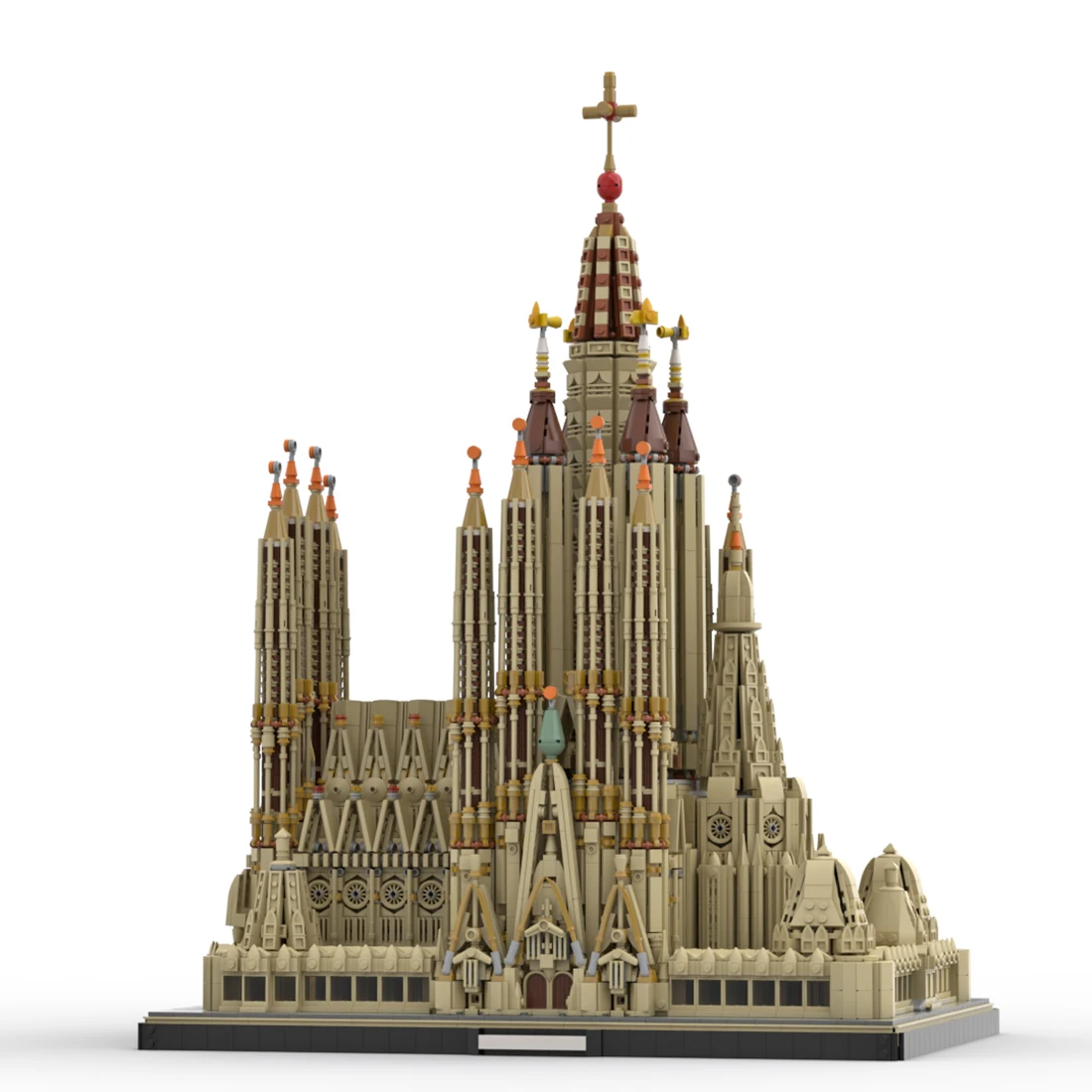 Famous Building House Model Moc Series Sagrada Familia Building Block Model DIY Children\'s Educational Holiday Gift MOC-65795