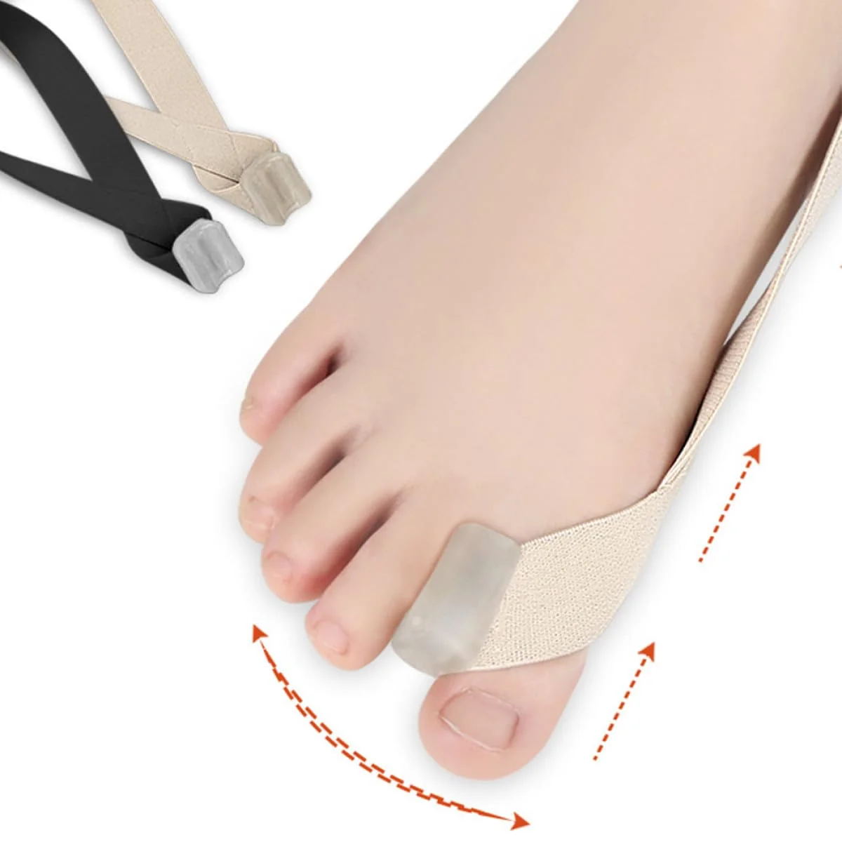 1pcs Hallux Valgus Corrector One Side Thumb Valgus Corrector Tension Strap Pain Relief Toefinger Separator Toe Straightener Tool