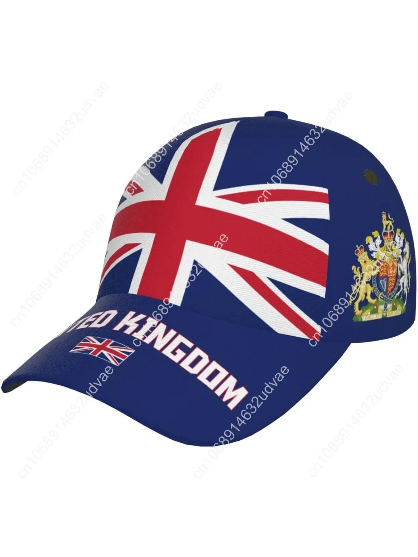 United Kingdom Flag UK Great Britain Baseball Cap 3D Full Print Adult Unisex Adjustable Hat Soccer Patriotic Caps