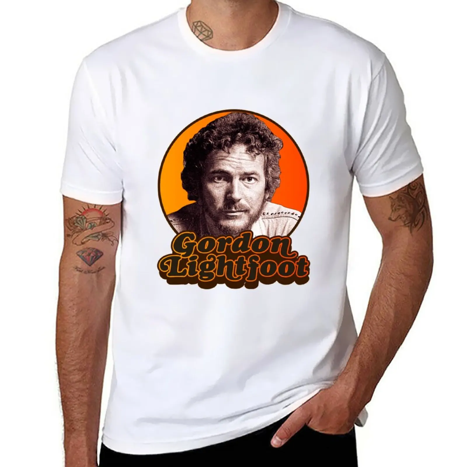 

New Gordon Lightfoot T-Shirt plus size tops Short t-shirt plain t-shirt T-shirt for a boy mens white t shirts