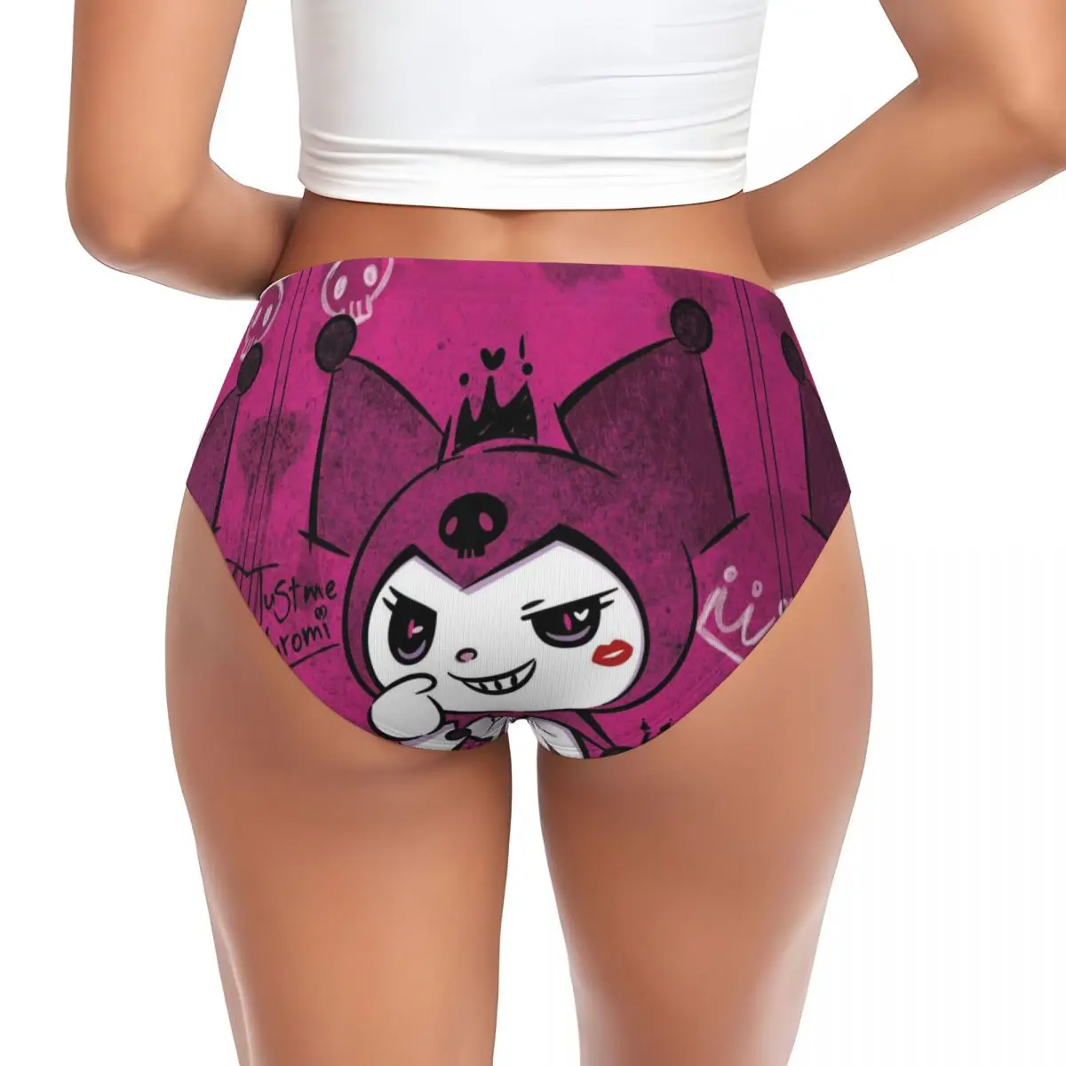 مخصص المرأة الجديدة أنيمي الكرتون Kawaii Kuromi سراويل قصيرة الإناث الراحة الملابس الداخلية السروال