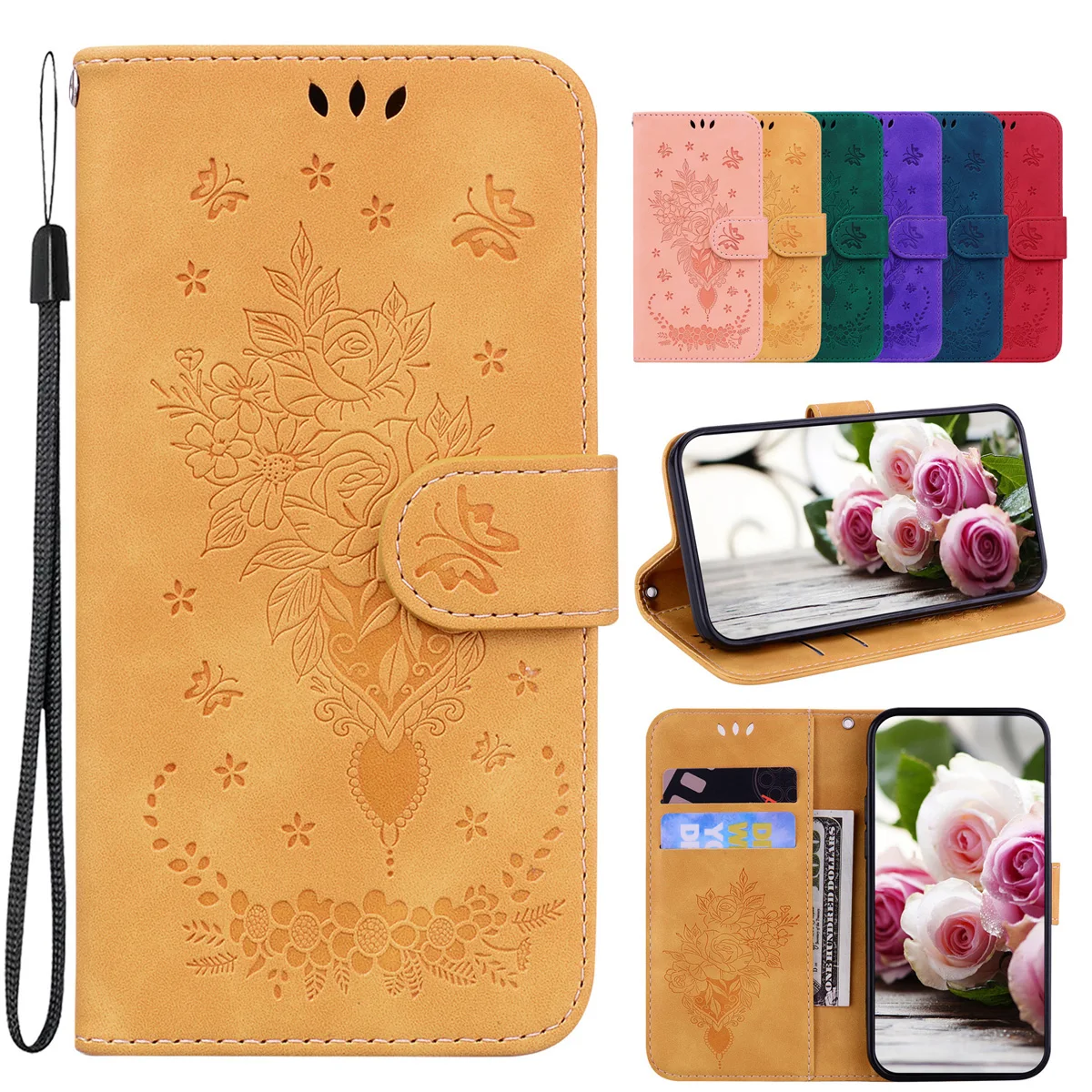 

Sunjolly Phone Cover for Xiaomi MI Poco M4 Pro Poco X4 Pro 5G Flip Wallet PU Leather Phone Case for Redmi 10C K40S K50 Pro coque