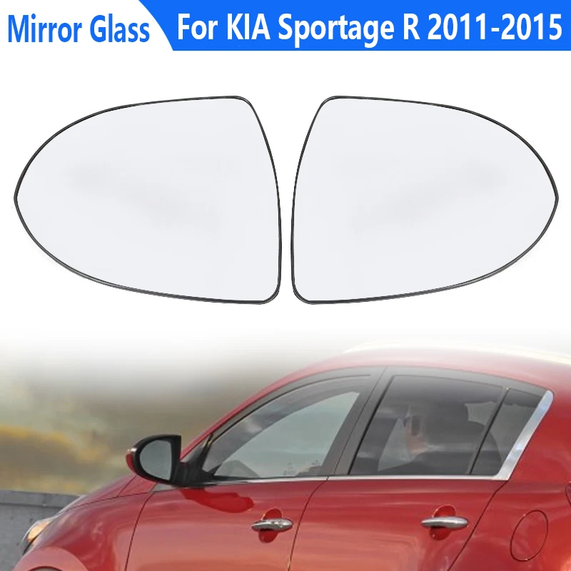 

For KIA Sportage R 2011 2012 2013 2014 2015 Car Side Wing Rear view Mirror Glass Auto Replacement Heated