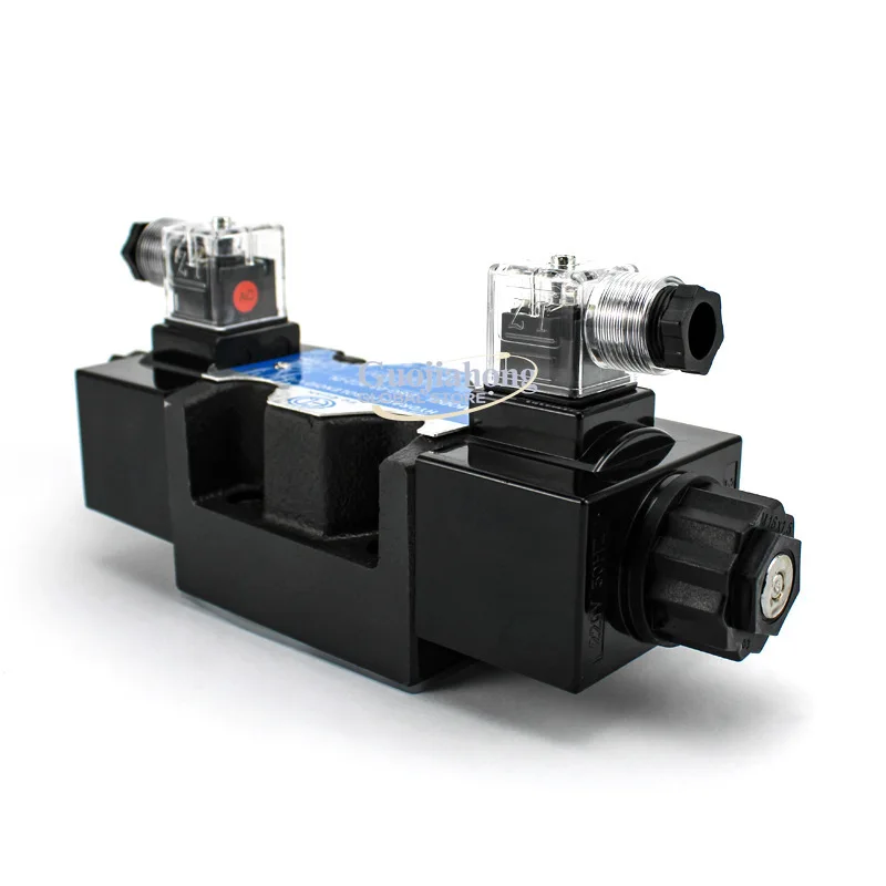 Customized Hydraulic Reversing Solenoid Valve DSG-03 Single Head Double Head Solenoid Control Valve Cluster Hydraulic Control Va