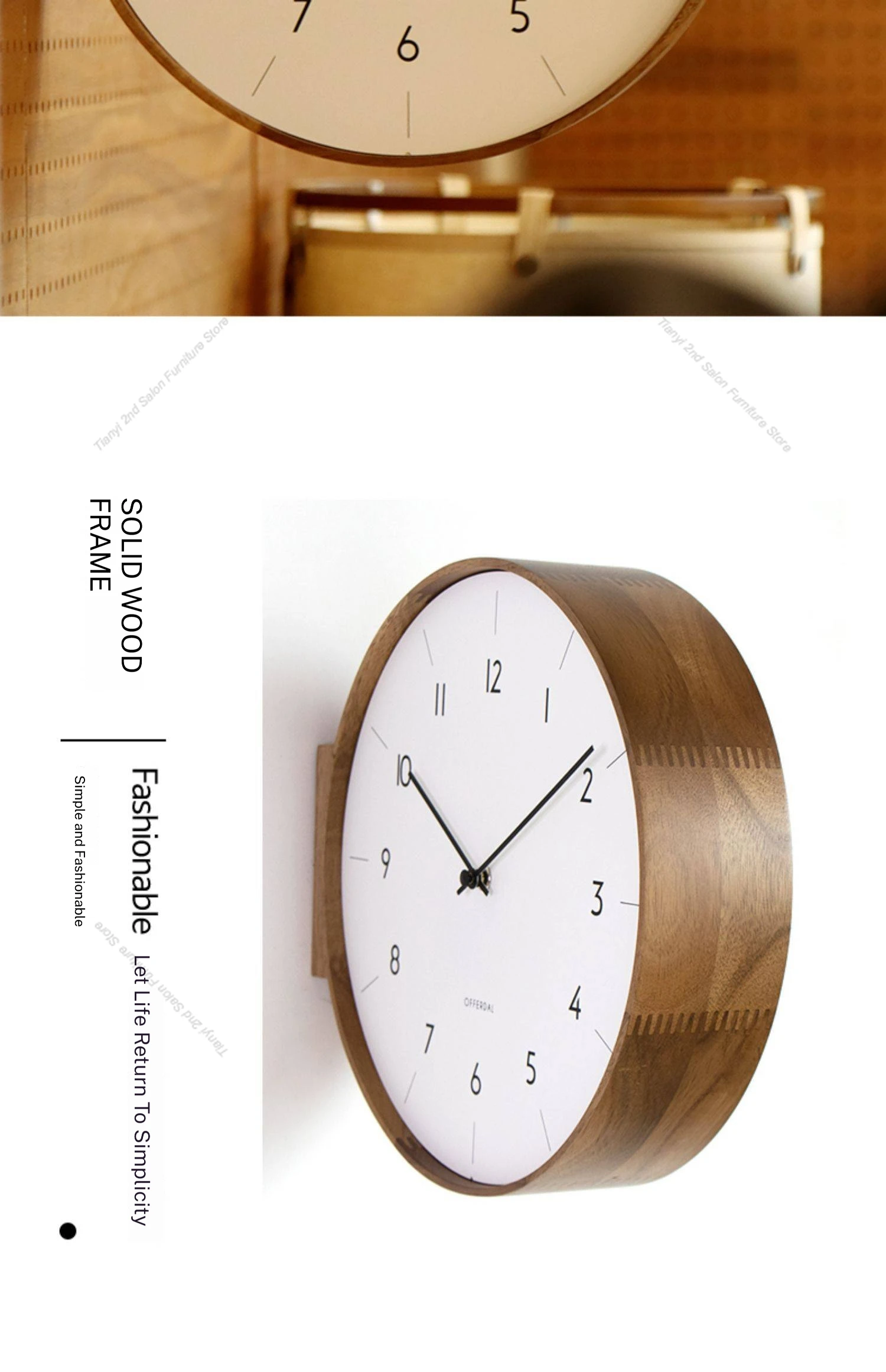 Doppelseitige Wanduhr aus mass – Japanese Luxury Lifestyle Bewertung und Preis