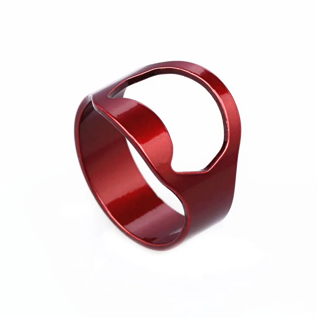 Stainless Steel Beer Bottle Opener Ring Versatile Biker Jewelry Men’s Party Bar Accessory for Gift