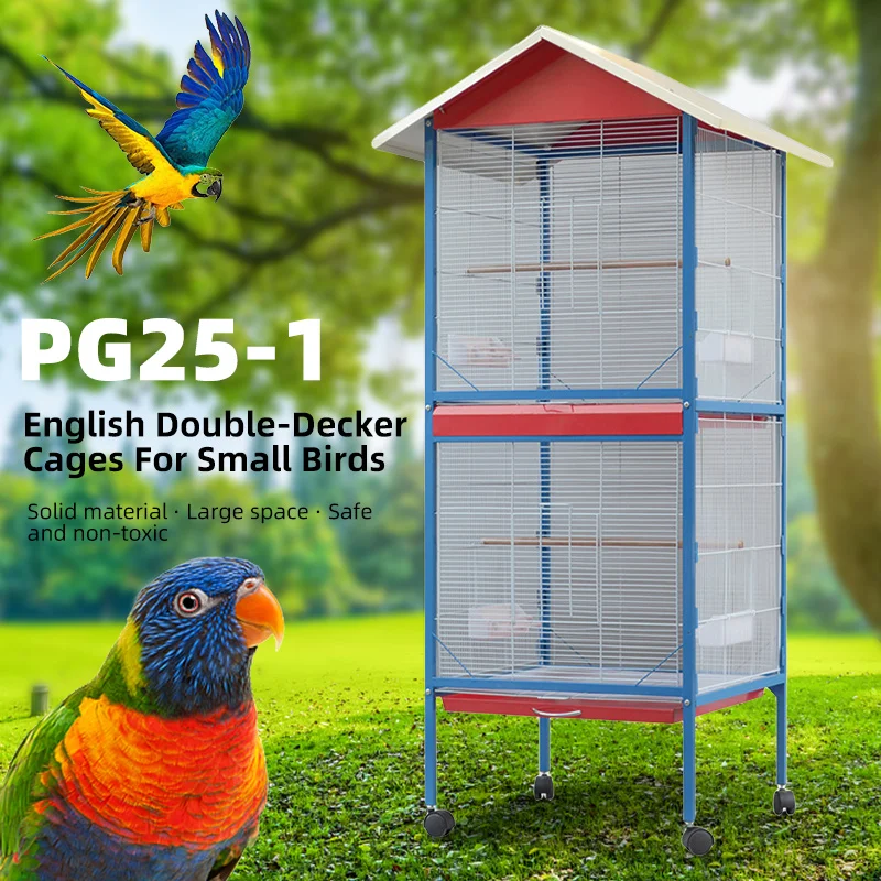 High Quality Parrot Breeding Cage Luxury Bird Mansion Villa Bird House 168cm Large Outdoor Bird Cage