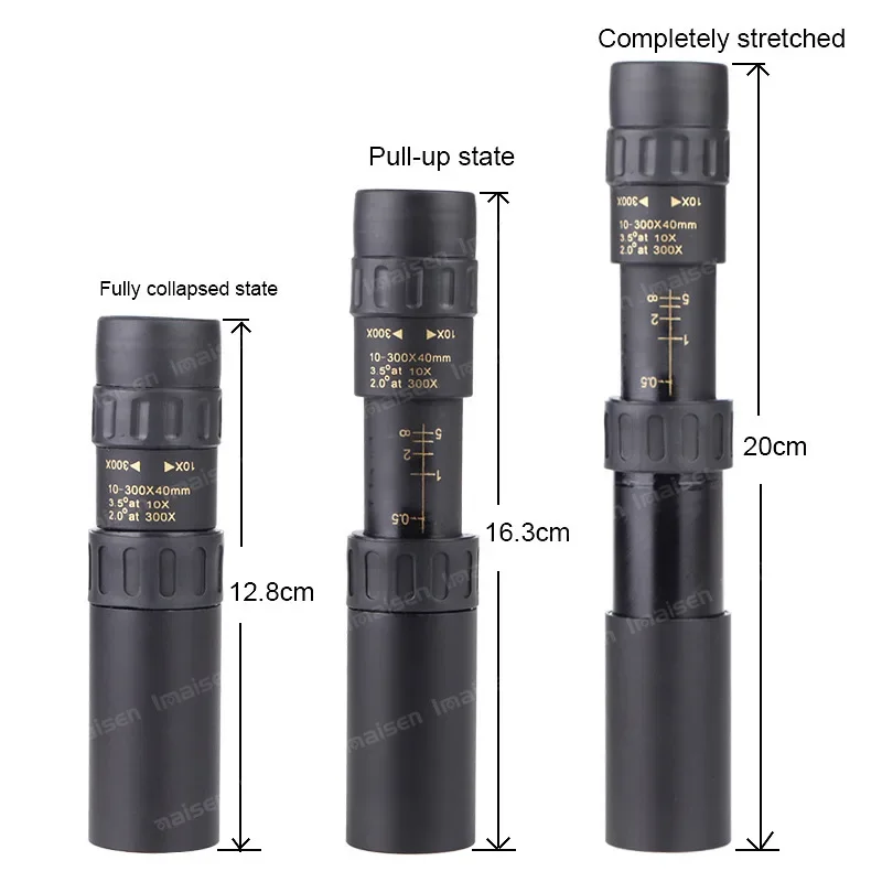 Professional-grade Birdwatching 10-300x40 Metal Binoculars - Portable, High-power, Stretched Single Lens, High-definition