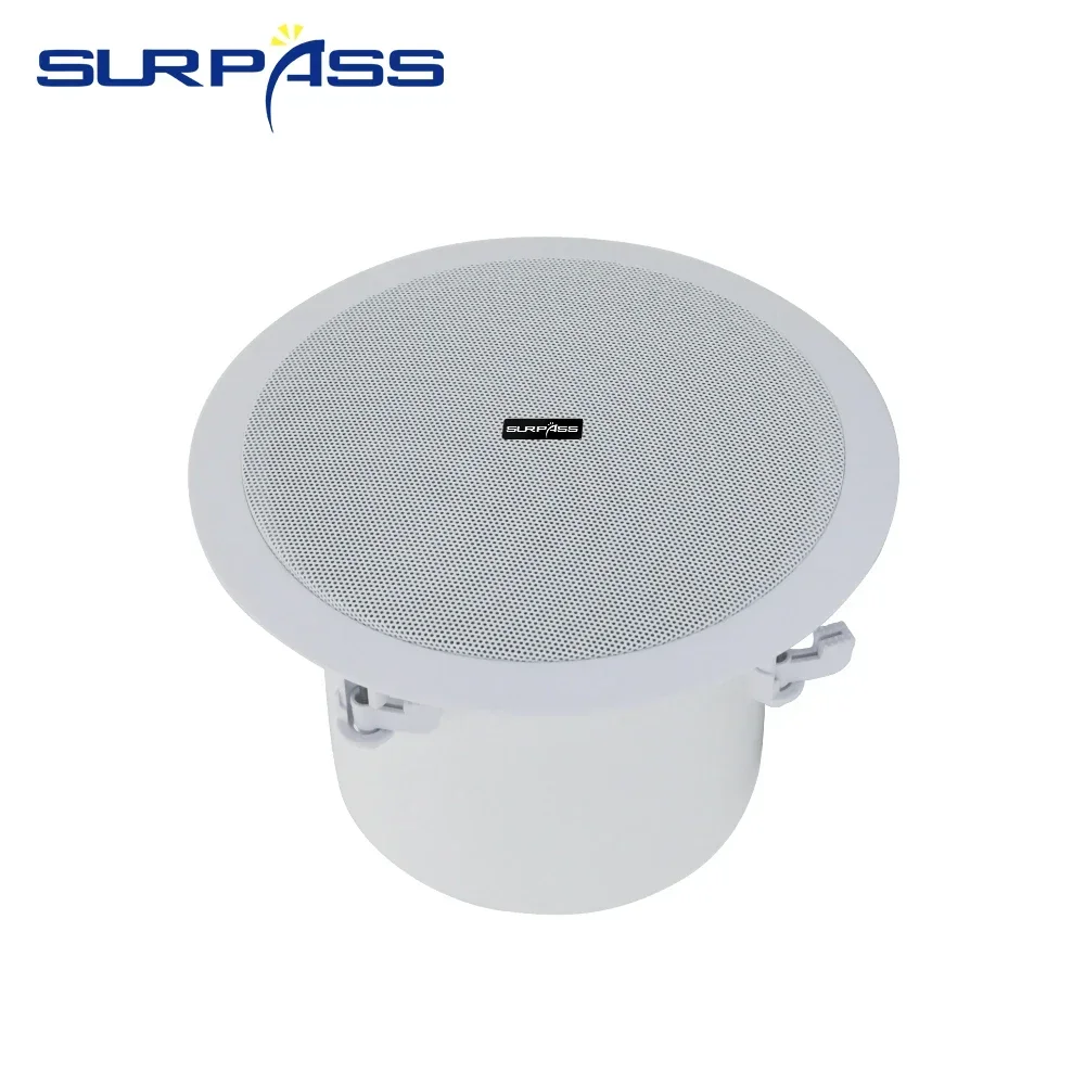 8inch audience Passive Ceiling Speakers pa speaker Stereo Sound PA System 70V/100V/8Ohm In Wall Ceiling Audio Speaker for Indoor