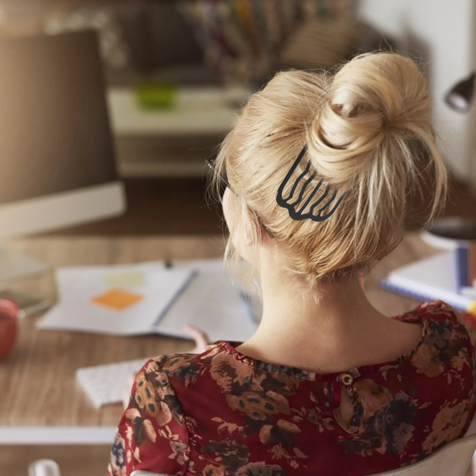 

3Pcs U-Shaped Hairpins for Women Iron Hair Clips Fine Workmanship Lightweight Secure Hair Styling Accessory Multifunctional DIY