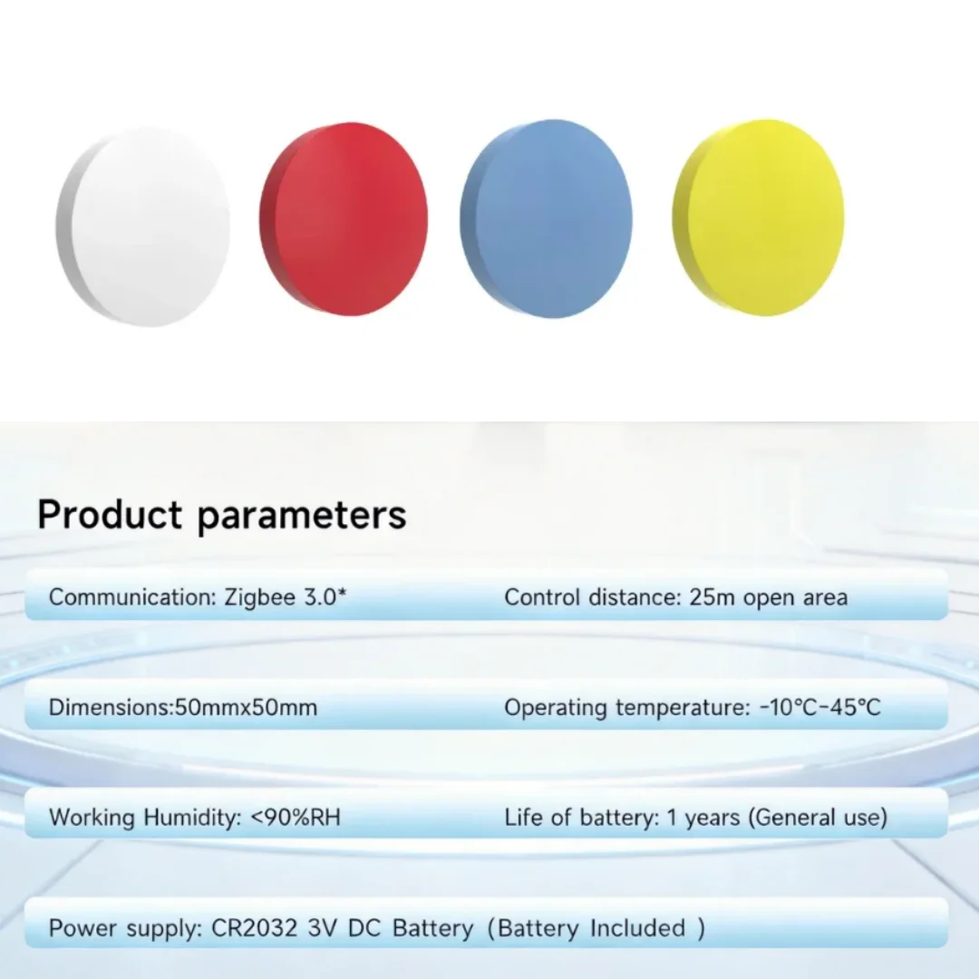 Tuya Zigbee Smart-Szenenschalter, Druckknopf-Fernbedienung, Drahtlose Automatisierung, Mehrfach-Szenen-Auslöser, Unterstützt Alexa und Google Voice – Detail 10