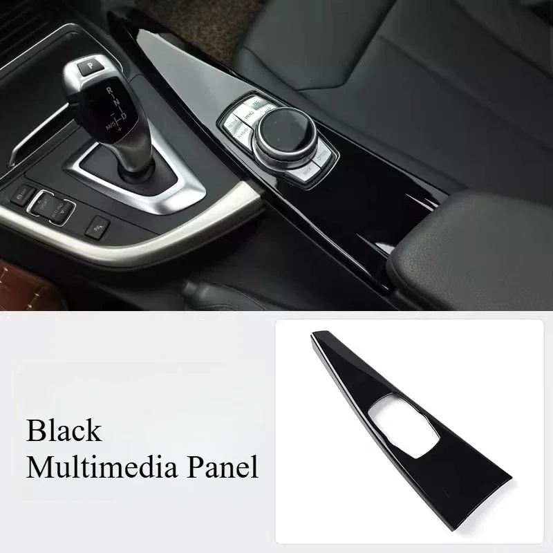 

For BMW 3 Series Central Control Interior Modified Air Conditioning Center Console Piano Black Panel Decorative Sticker