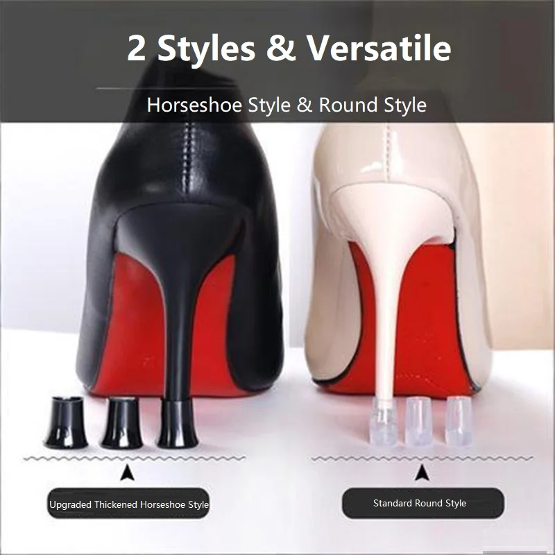 1Pair Silicone High Heel Protectors Dance Heels Covers Needle Replacement Heel Tip Bridal Wedding Shoes Repair Shoe HXTJ03