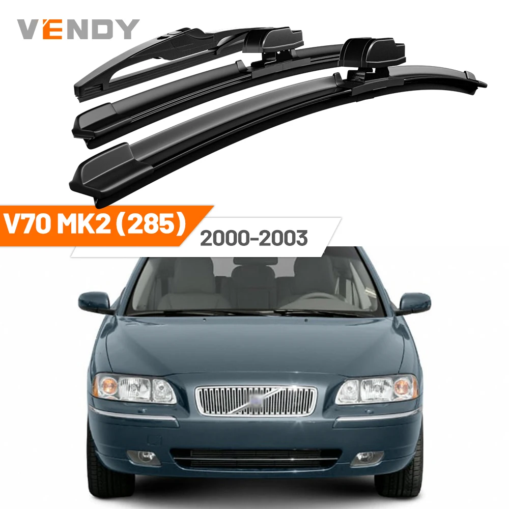 

For Volvo V70 MK2 285 2000-2003 2001 2002 Front & Rear Windshield Wiper Blades Windscreen Wipers Set Accessories