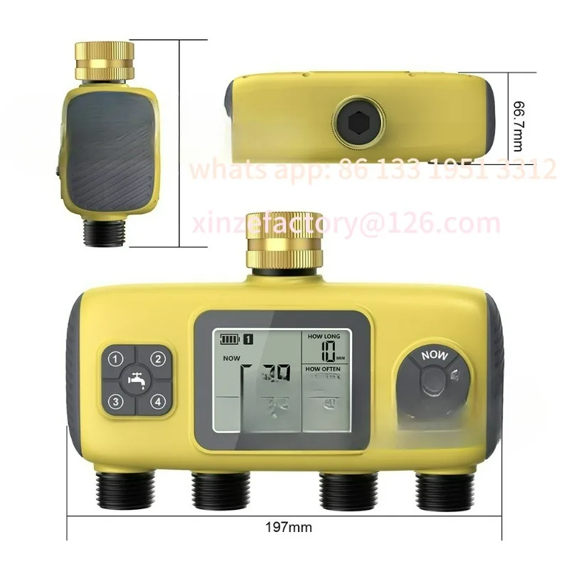 Automatic garden irrigation timer, grassland forest farm watering irrigation controller, flower watering device