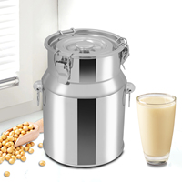 201 Stainless Steel Milk Ladle Sealed Bucket 4L Milk Jug, Milk Can, Sealed Bucket For Different Scenarios Such As Canteen