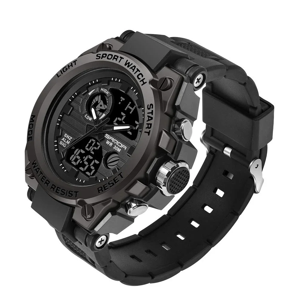 Orologi da uomo sport Outdoor impermeabile orologio militare data tattiche multifunzione LED allarme cronometro orologio elettronico luminoso