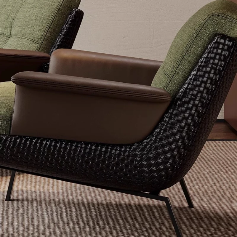 Reading Leisure Lazy Leather Relax The Chair Balcony Bedroom Living Room Floor Makeup Hotel Chair Minimalist Taburete Furniture