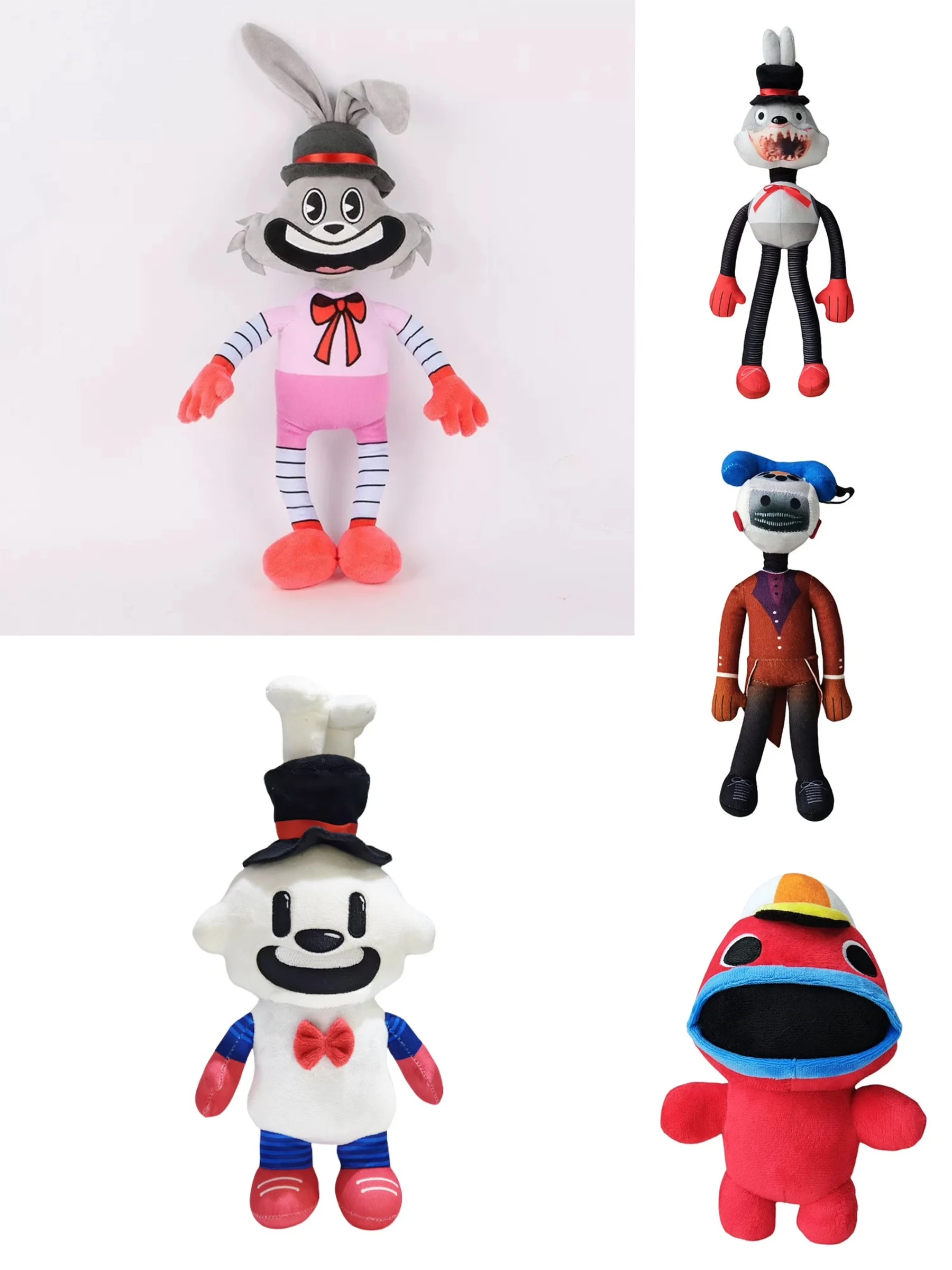 Buscando Frankie juguetes de peluche, peluches realistas, juego popular, conejos de dibujos animados, muñecos de Navidad de terror para niños, regalo de Festival en casa