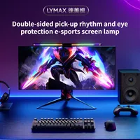 LYMAX Computer screen hanging light, eye protection desk light sound pickup dynamic atmosphere light display supplementary