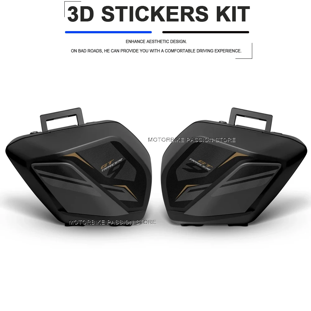 Motorcycle accessories Trunk Luggage Cases Waterproof And Dustproof Stickers 3D Decals Kit For Yamaha Tracer 9 GT TRACER 9GT2025