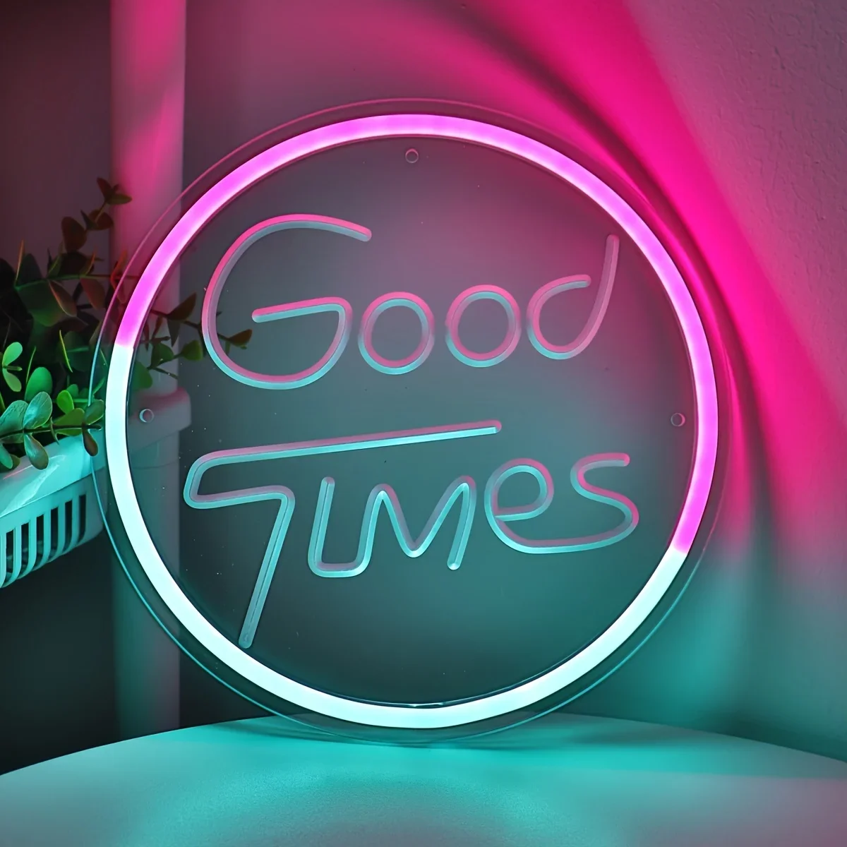 Good Times LED Neon Sign Light, Carving USB, Room, Party, Dance, Club, Salon, Shop, Restaurant, Wedding Gift, Decor