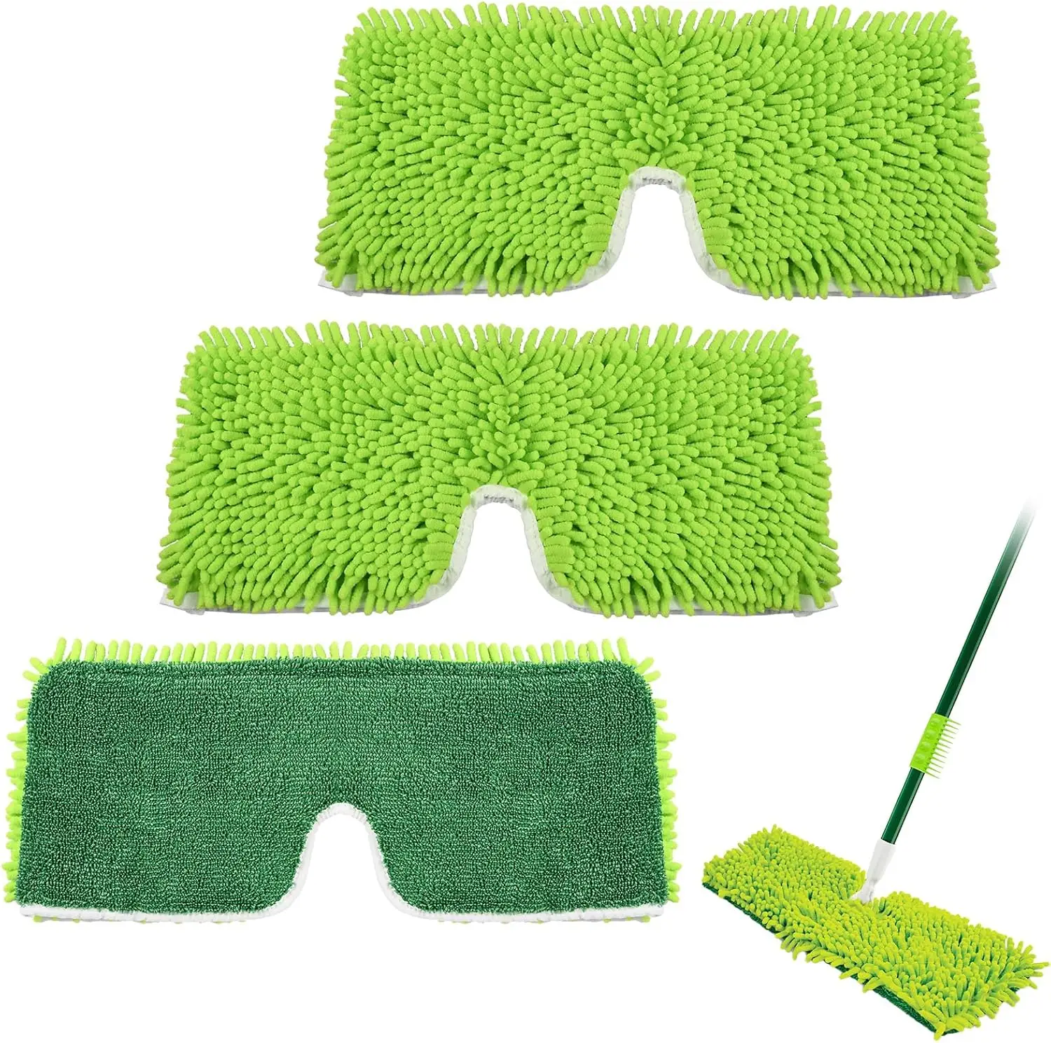 

3 Pack Mop Head Replacement for Libman 18" 2-Sided Microfiber Dust Mop, Washable & Reusable Mop Pad Refills for Libman Flat M