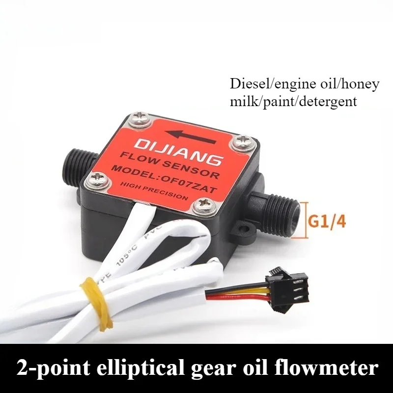 

NEW G1/4" OF07ZAT Milk Deisel Flow Rate Sensor Control Meter