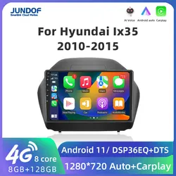 Jundof Car Radio For Hyundai Tucson 2 IX35 2010 - 2015 Wireless CarPlay Android Auto Intelligent Systems 2din 4G WIFI DSP GPS BT