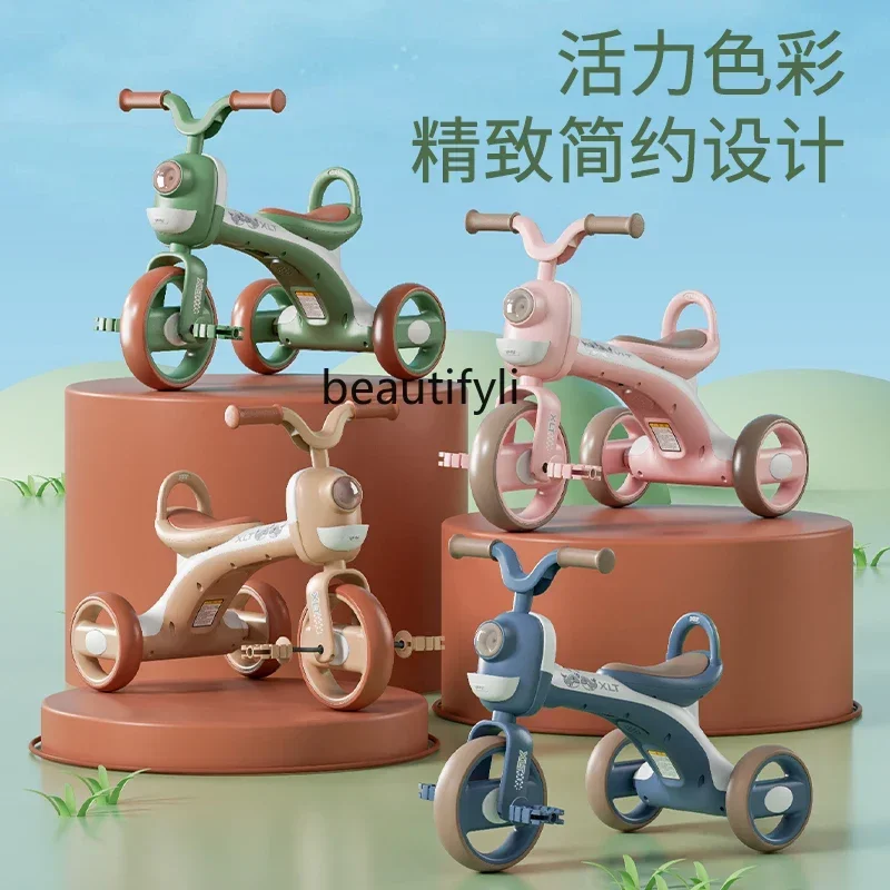 

Children's tricycle bicycle 1-3-6 year old bicycle stroller pedal toy car baby bike