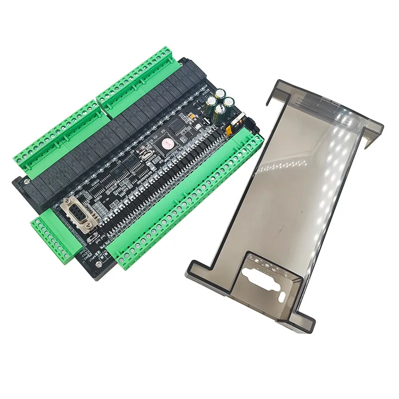 FX3U Programmable Logic Controller 48MR 48MT 24 Input 24 Output with RS232 RS485 38400bps Relay Transistor 6AD 2DA