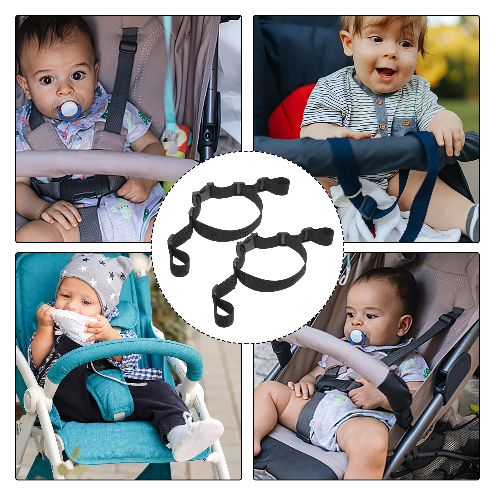 2 pçs ajustável alta cadeira cintas cinto de substituição para carrinho de bebê criança arnês de segurança cadeira alta criança arnês de segurança