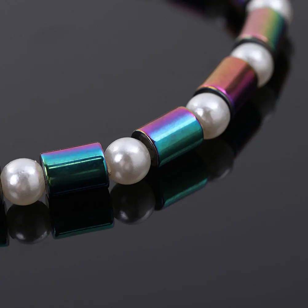 1pc cavigliera in pietra naturale catena magnetica per piedi per donna uomo regalo di gioielli leggeri di lusso assorbono metalli catena alla caviglia