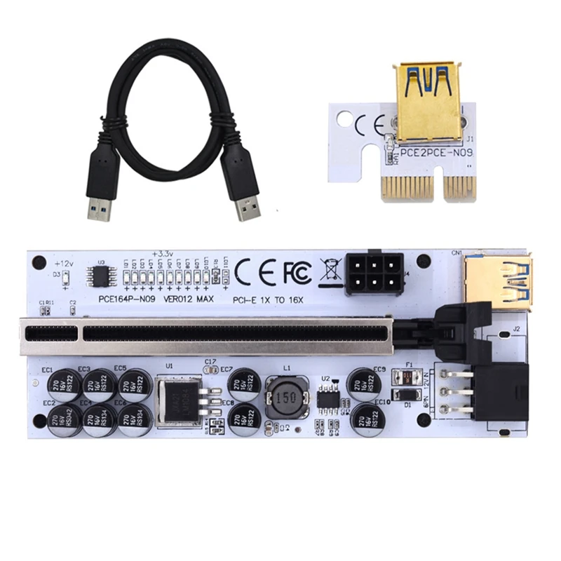 VER012 Riser USB 3.0 PCI Express VER012MAX Riser Kabel Riser Voor Videokaart X16 Extender PCI-E Riser Card Voor Mijnbouw