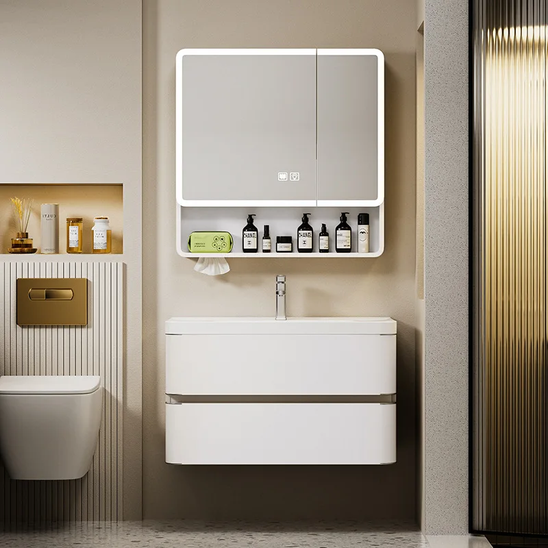 Abrir con lavabo, gabinetes De baño, tocador, decoración moderna, gabinetes De baño, muebles Retro De cerámica para el hogar, Gabinete De Baño Lsysg