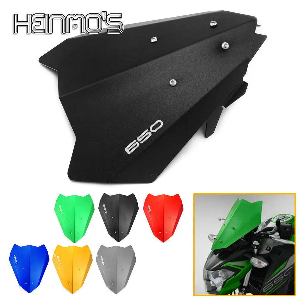 

For Kawasaki Z650 Z 650 Z-650 2017 2018 2019-2021 Motorcycle Windscreen Windshield Wind Deflector Bracket Mount Protector Cover