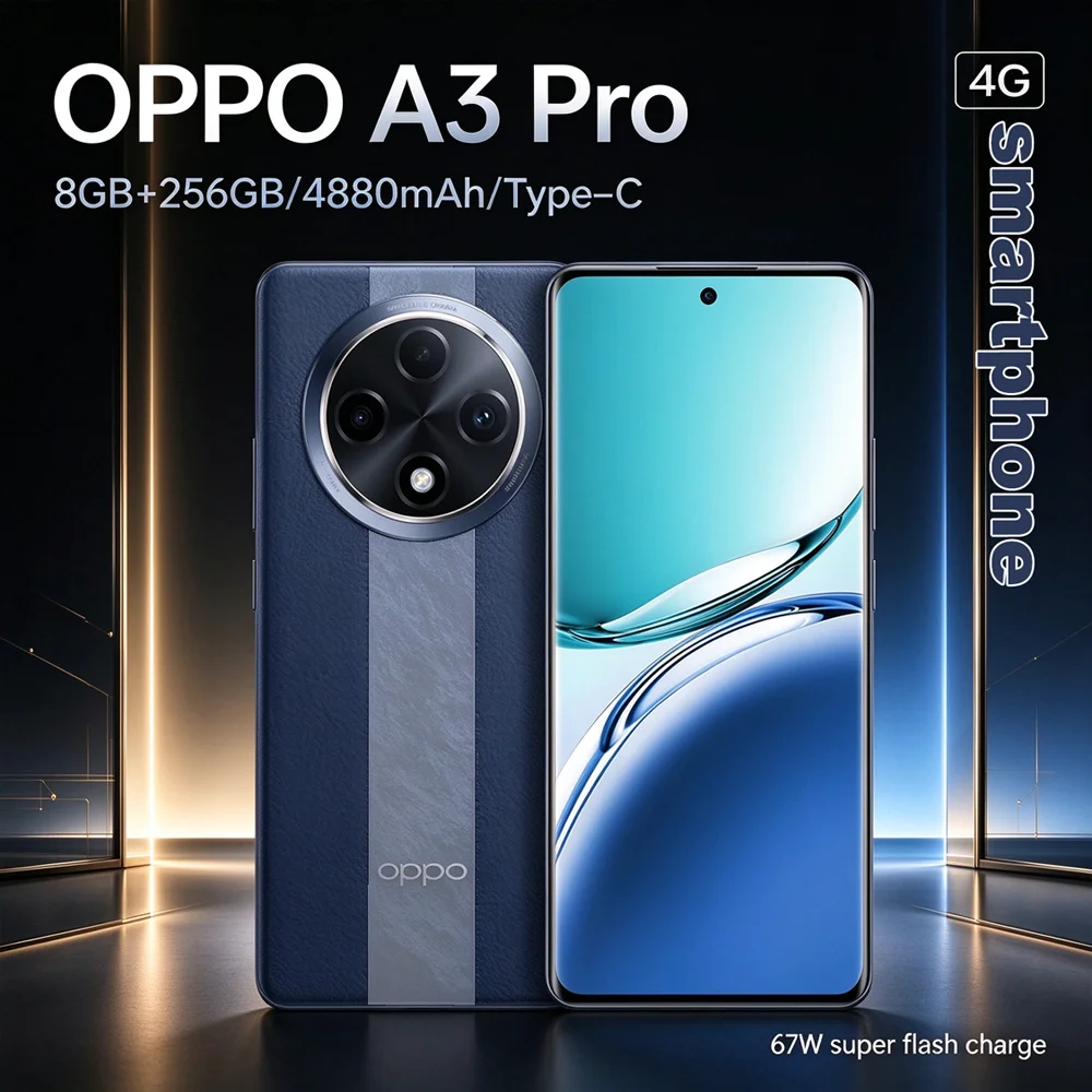 OPPO A3 Pro Unlocked Smartphone, 8GB+256GB, 6.7