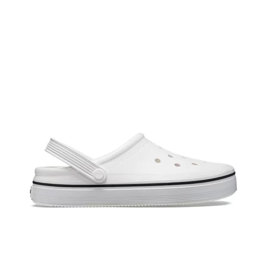Crocs Off Court Clog Unisex White Beach Sandals – Simple Durable Comfortable Breathable Lightweight Design 208371-100
